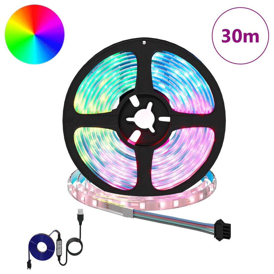 LED-strip 12 pcs Zwart en transparant 2500 mm