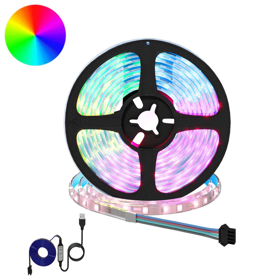 LED-strip 12 pcs Zwart en transparant 3000 mm