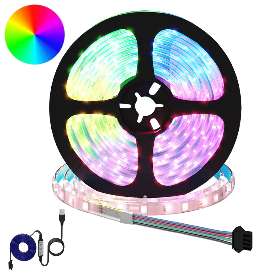 LED-strip 4 pcs Zwart en transparant 510 x 0,8 x 0,3 cm