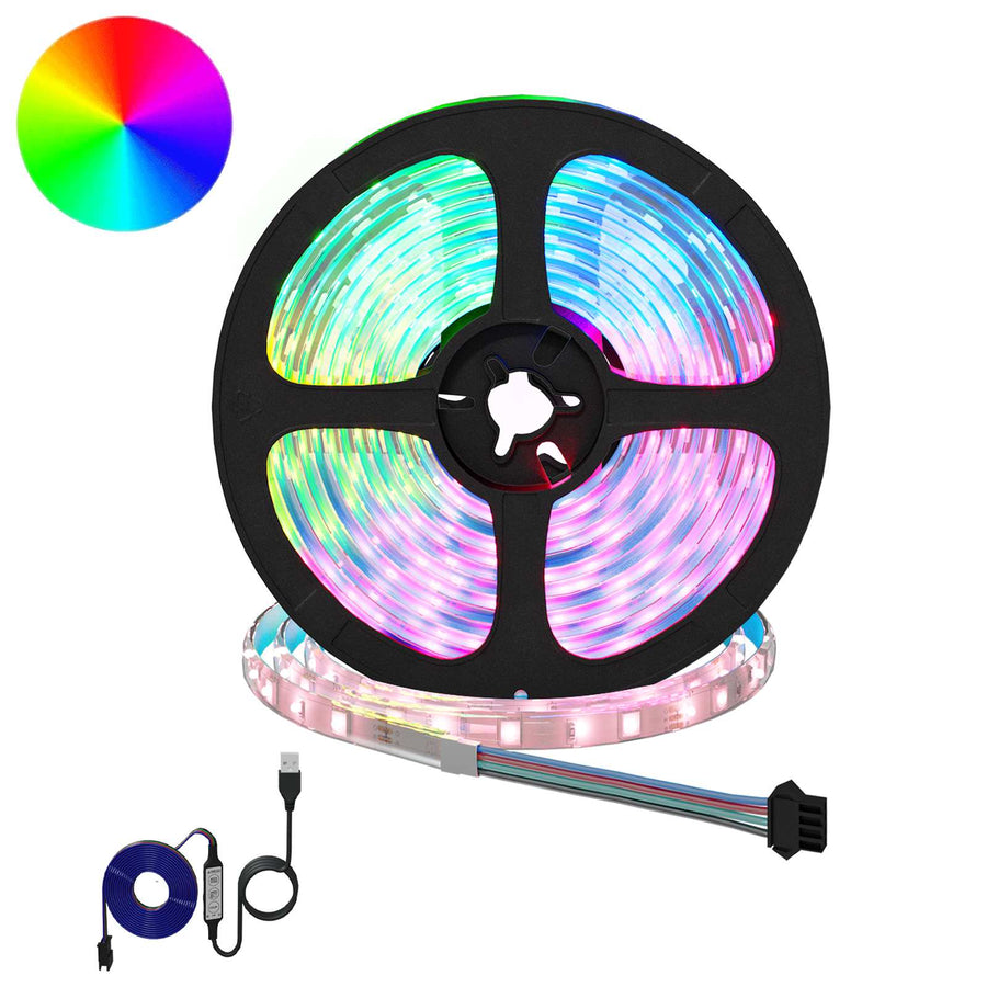 LED-strip 12 pcs Zwart en transparant 5100 mm
