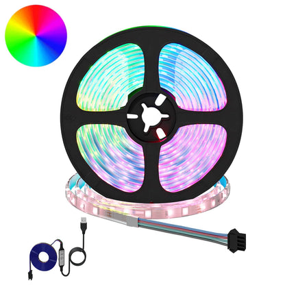 LED-strip 4 pcs Zwart en transparant 550 x 0,8 x 0,3 cm