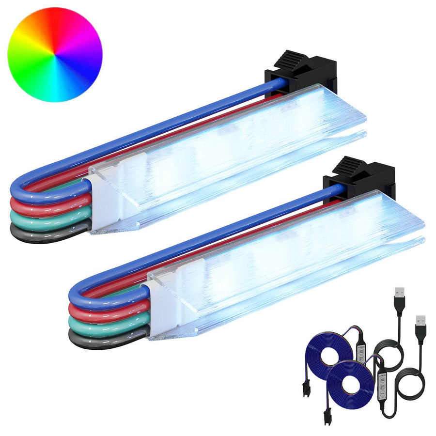 LED-strip 4 pcs Zwart en Wit 150 cm Koper en kunststof