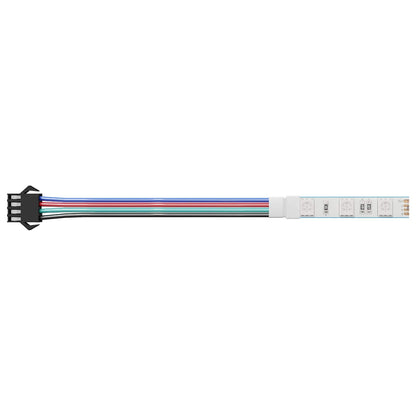 LED-strip 4 pcs Zwart en Multikleur 150 cm Koper en kunststof