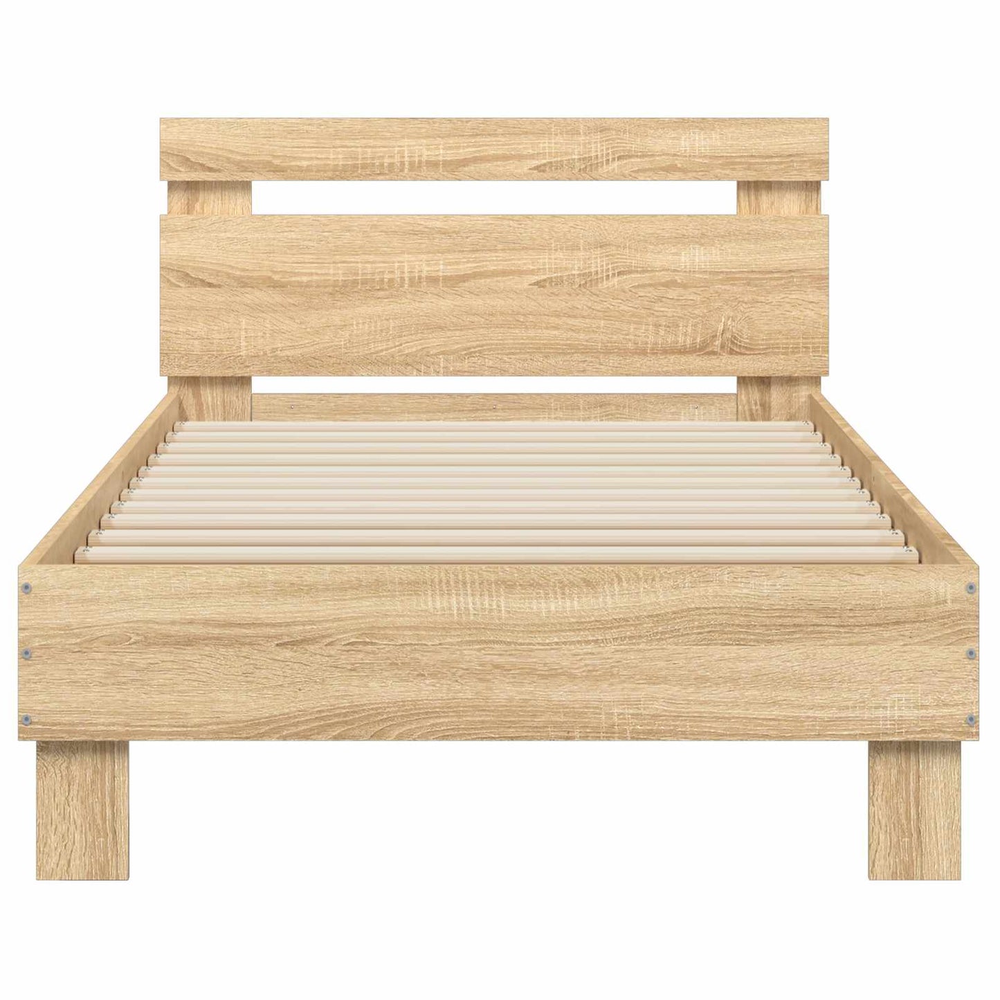 Bed Frame met LED Sonoma Eiken 80 x 200 cm Bewerkt hout