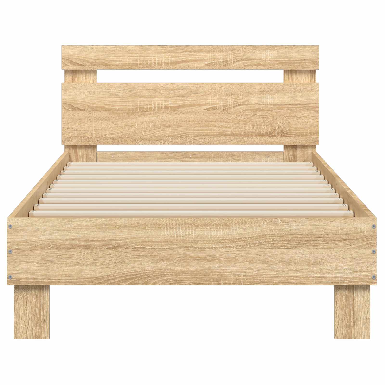 Bedframe met Hoofdeinde Sonoma Eiken 80 x 200 cm Bewerkt hout