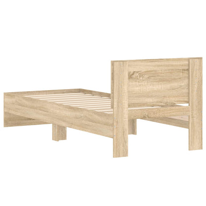 Bedframe met Hoofdeinde Sonoma Eiken 80 x 200 cm