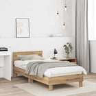 Bedframe 80x200 cm artisanaal eiken