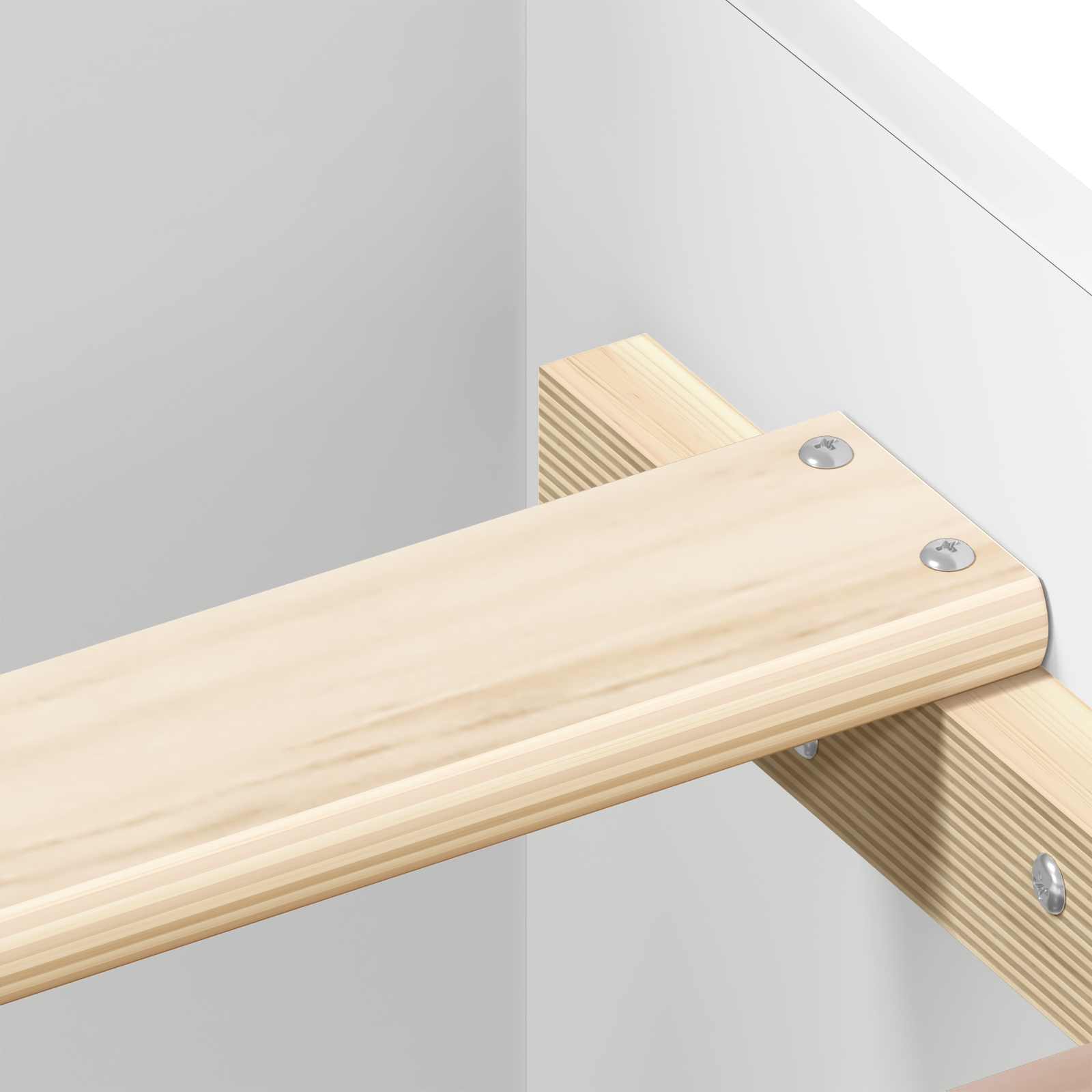 Bedframe met Hoofdeinde Wit 80 x 200 cm Bewerkt hout