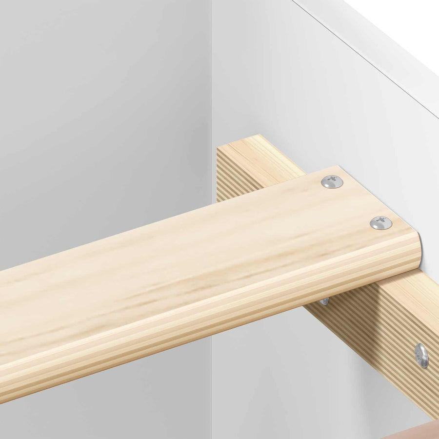 Bedframe met Hoofdeinde Wit 80 x 200 cm Bewerkt hout