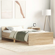 Bedframe met Hoofdeinde Sonoma Eiken 80 x 200 cm Bewerkt hout