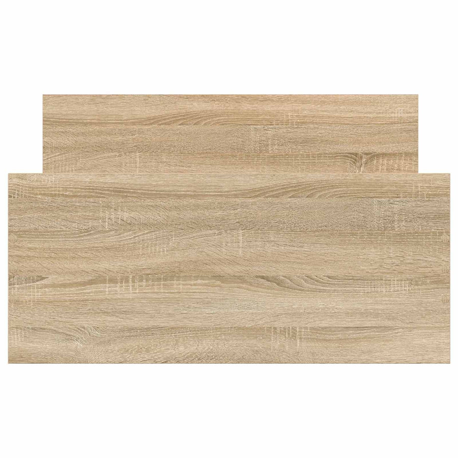 Bedframe met Hoofdeinde Sonoma Eiken 80 x 200 cm Bewerkt hout