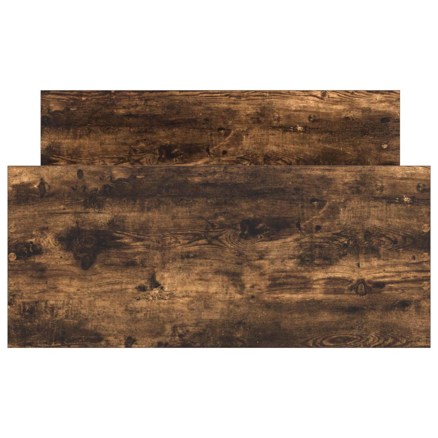 Bedframe met Hoofdeinde Gerookt eiken 80 x 200 cm Bewerkt hout