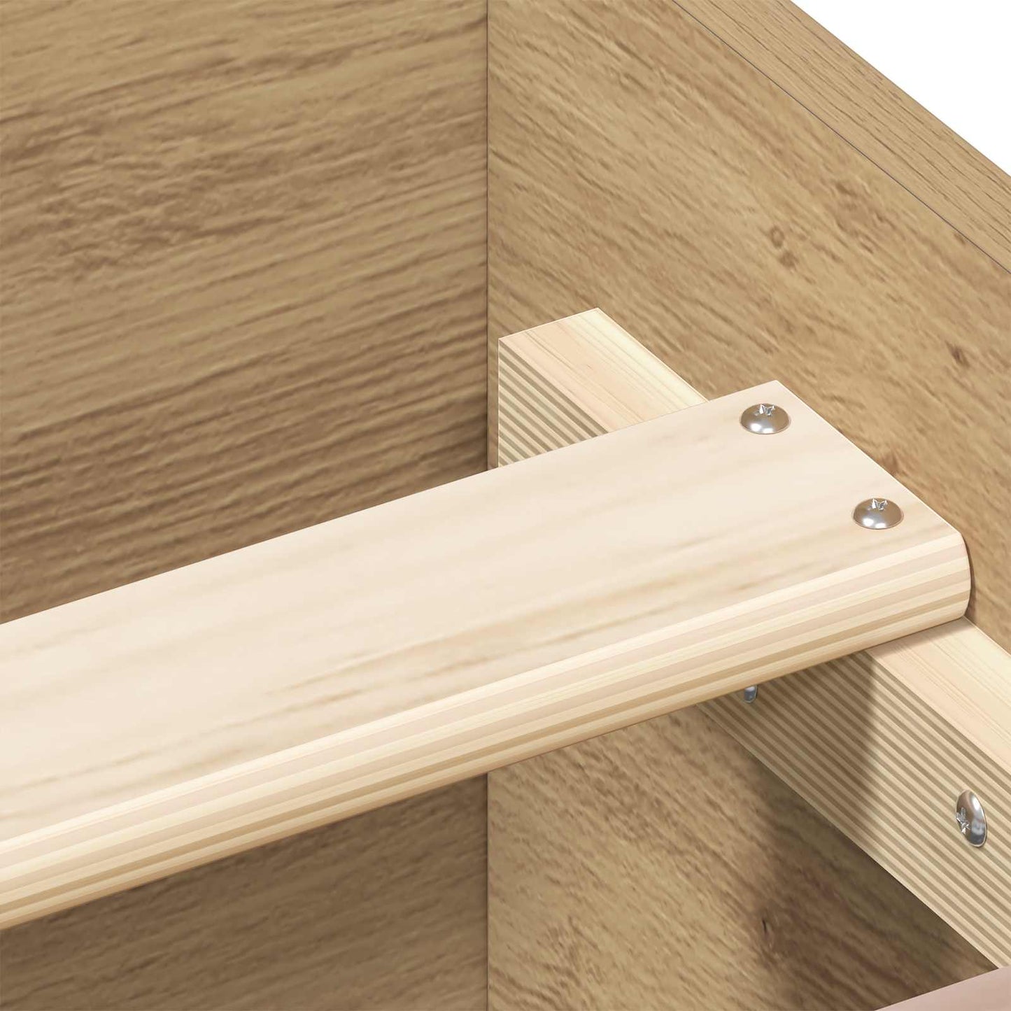 Bedframe met Hoofdeinde Artisanaal eiken 80 x 200 cm