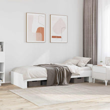 Bedframe met Hoofdeinde Wit 80 x 200 cm Bewerkt hout