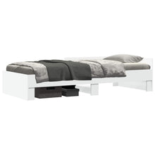 Bedframe met Hoofdeinde Wit 80 x 200 cm Bewerkt hout