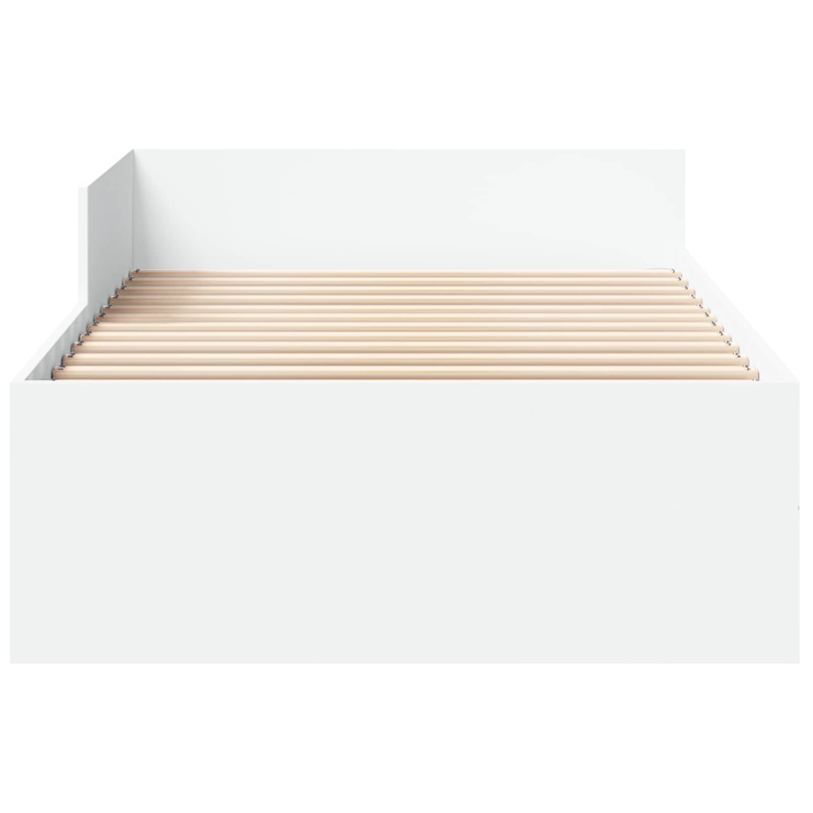 Bedframe met Hoofdeinde Wit 80 x 200 cm Bewerkt hout