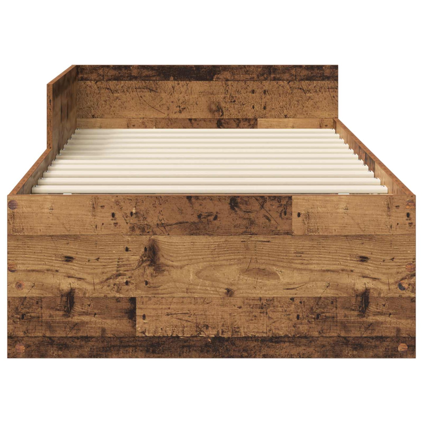 Bedframe met Hoofdeinde Oud hout 80 x 200 cm Bewerkt hout