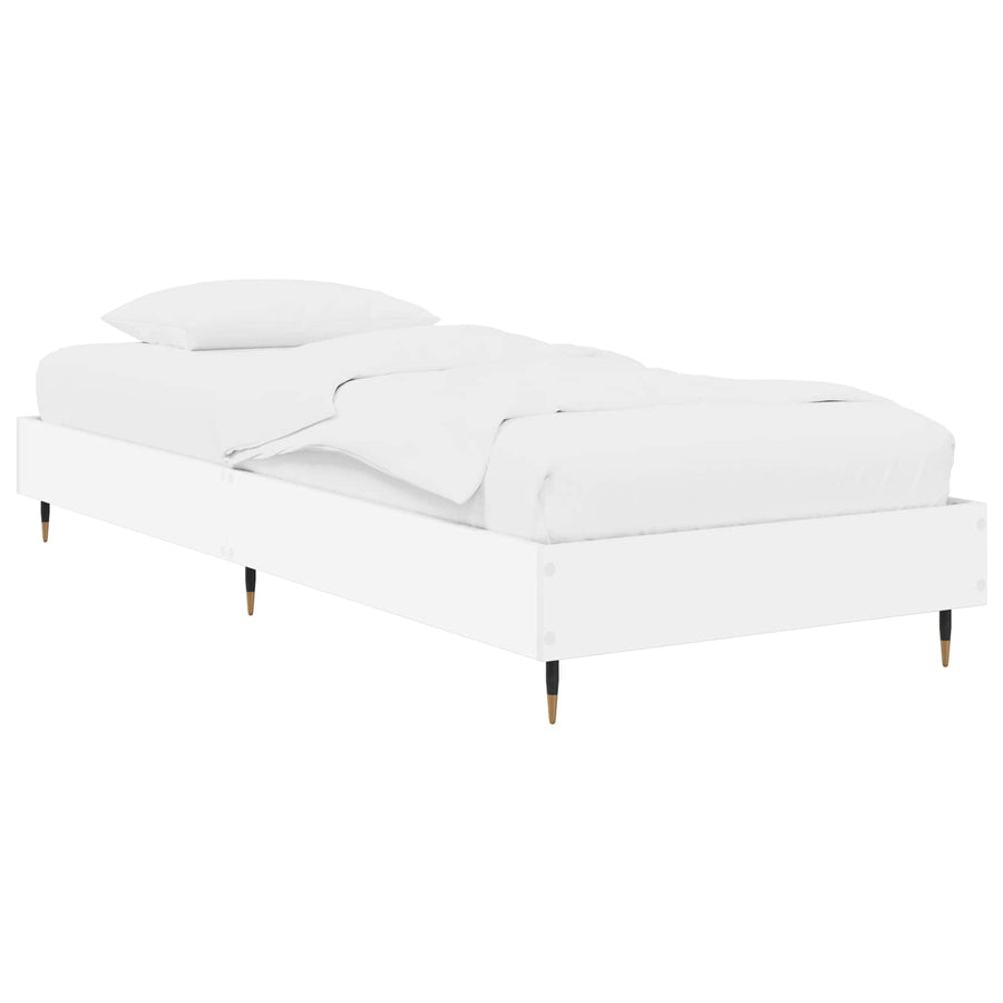 Bedframe Wit 80 x 200 cm Bewerkt hout