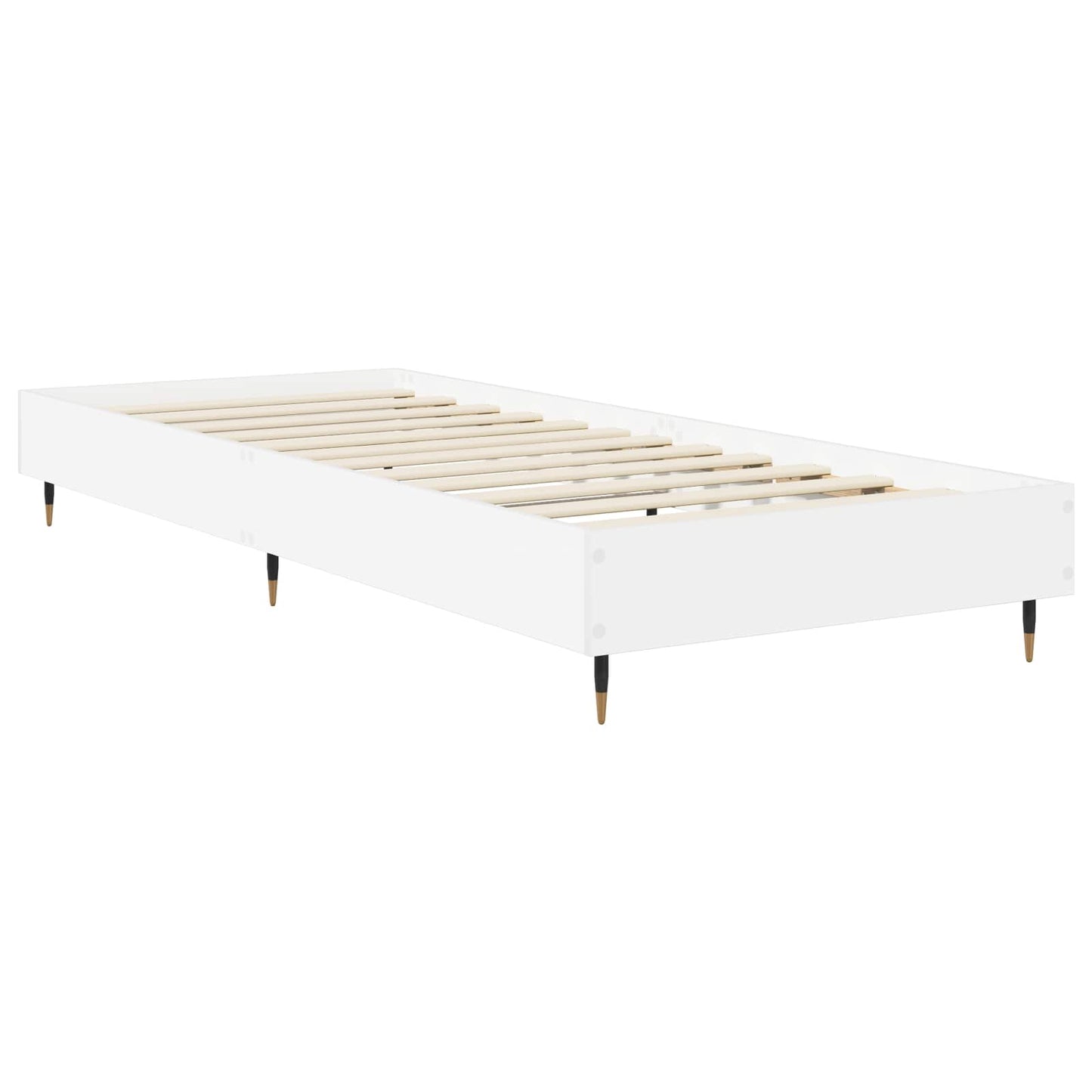 Bedframe Wit 80 x 200 cm Bewerkt hout