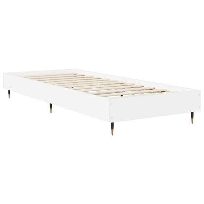 Bedframe Wit 80 x 200 cm Bewerkt hout