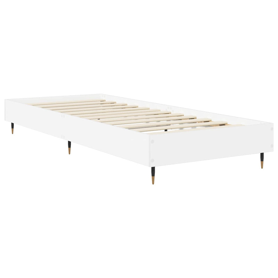 Bedframe Wit 80 x 200 cm Bewerkt hout