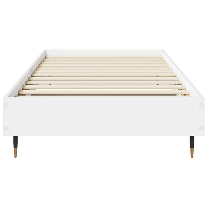 Bedframe Wit 80 x 200 cm Bewerkt hout