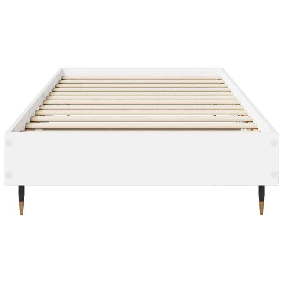 Bedframe Wit 80 x 200 cm Bewerkt hout
