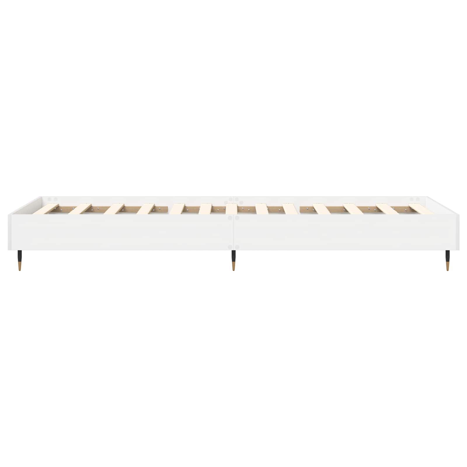 Bedframe Wit 80 x 200 cm Bewerkt hout