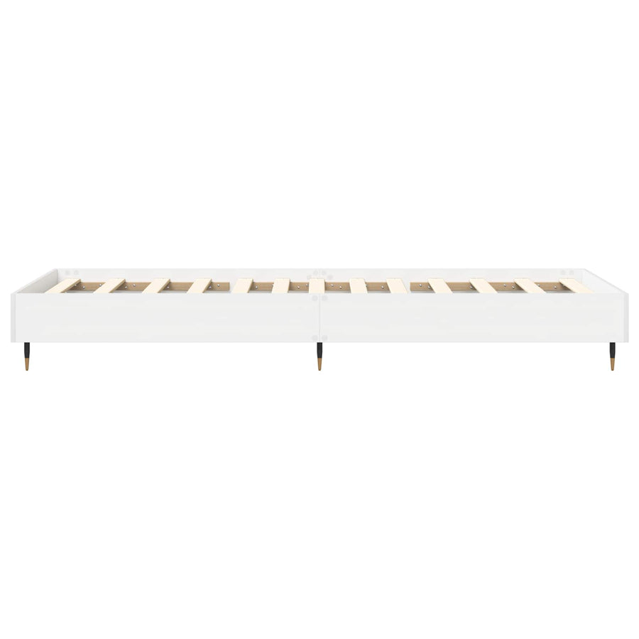Bedframe Wit 80 x 200 cm Bewerkt hout