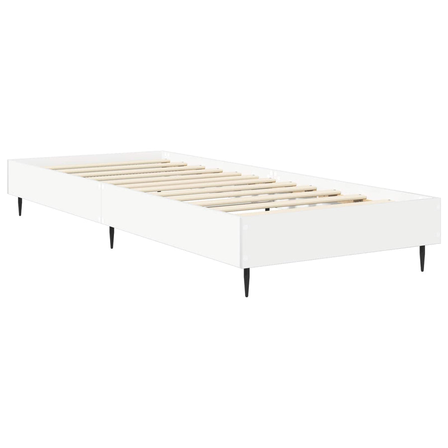 Bedframe Wit 80 x 200 cm Bewerkt hout