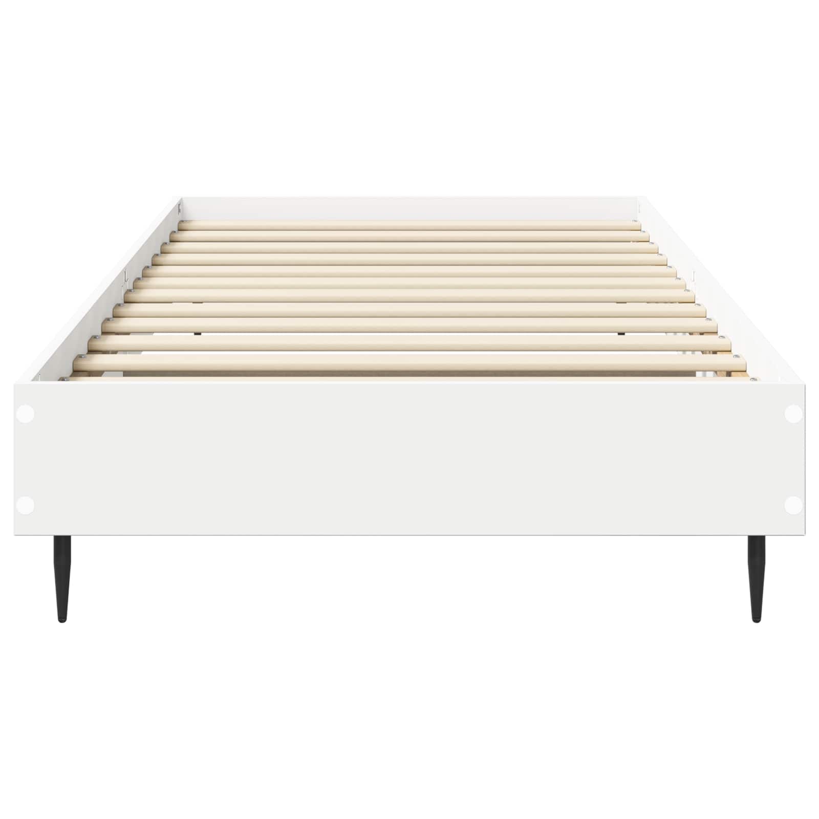 Bedframe Wit 80 x 200 cm Bewerkt hout
