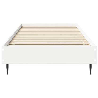 Bedframe Wit 80 x 200 cm Bewerkt hout