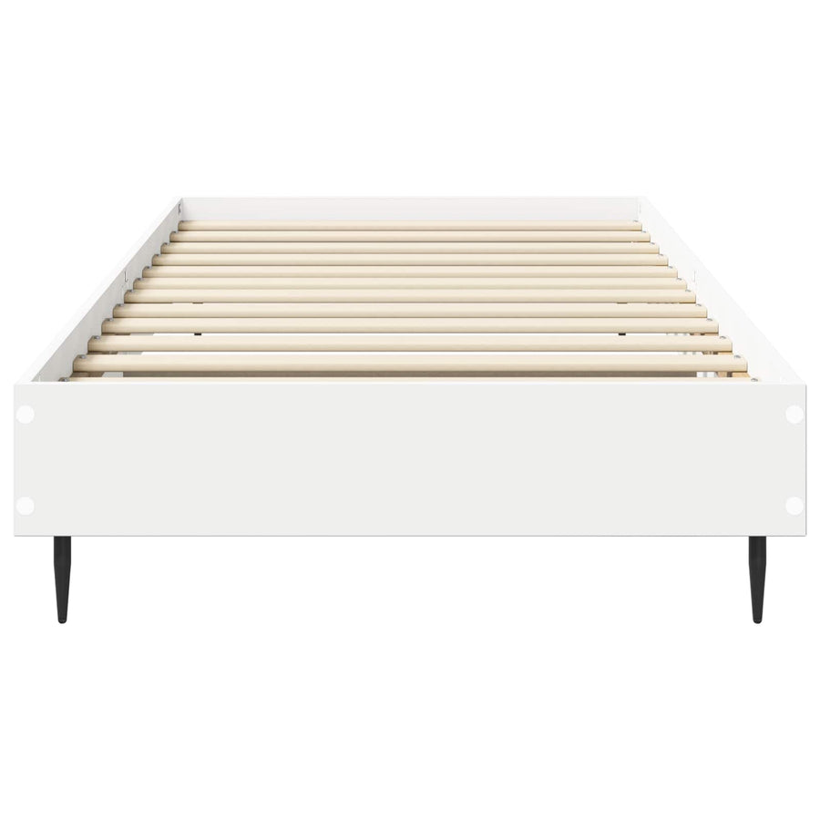 Bedframe Wit 80 x 200 cm Bewerkt hout