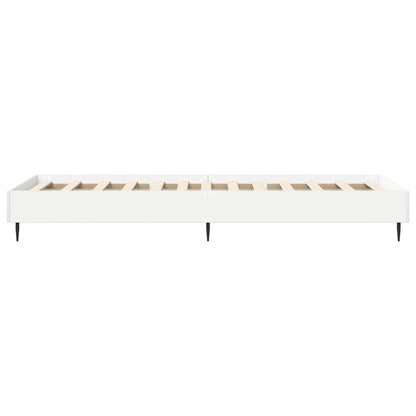 Bedframe Wit 80 x 200 cm Bewerkt hout