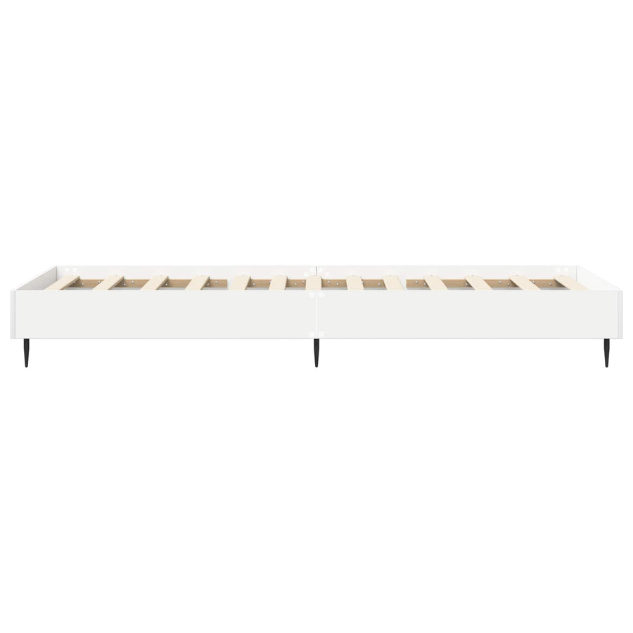 Bedframe Wit 80 x 200 cm Bewerkt hout
