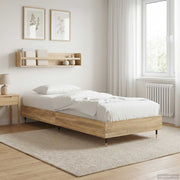 Bedframe 80 x 200 cm Sonoma eiken bewerkt hout