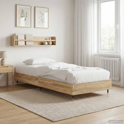 Bedframe Sonoma Eiken 80 x 200 cm Bewerkt hout