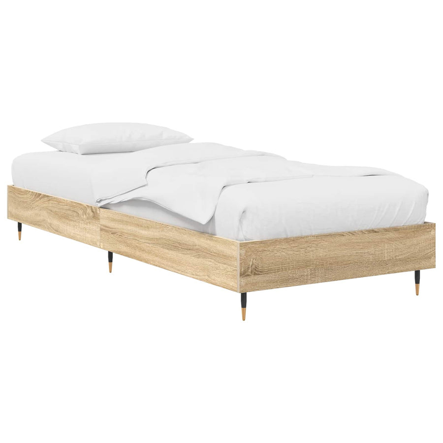 Bedframe Sonoma Eiken 80 x 200 cm Bewerkt hout