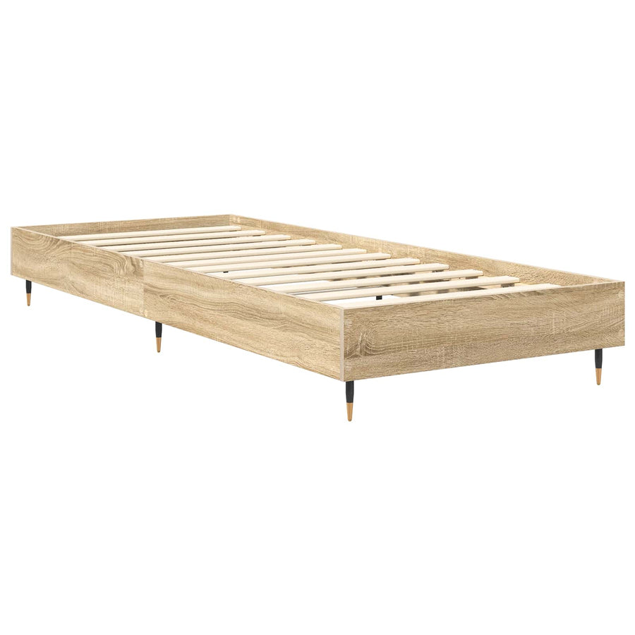 Bedframe Sonoma Eiken 80 x 200 cm Bewerkt hout