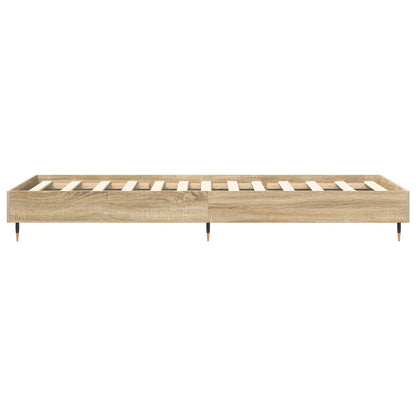 Bedframe Sonoma Eiken 80 x 200 cm Bewerkt hout