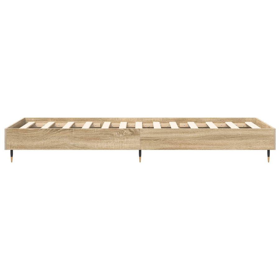 Bedframe Sonoma Eiken 80 x 200 cm Bewerkt hout