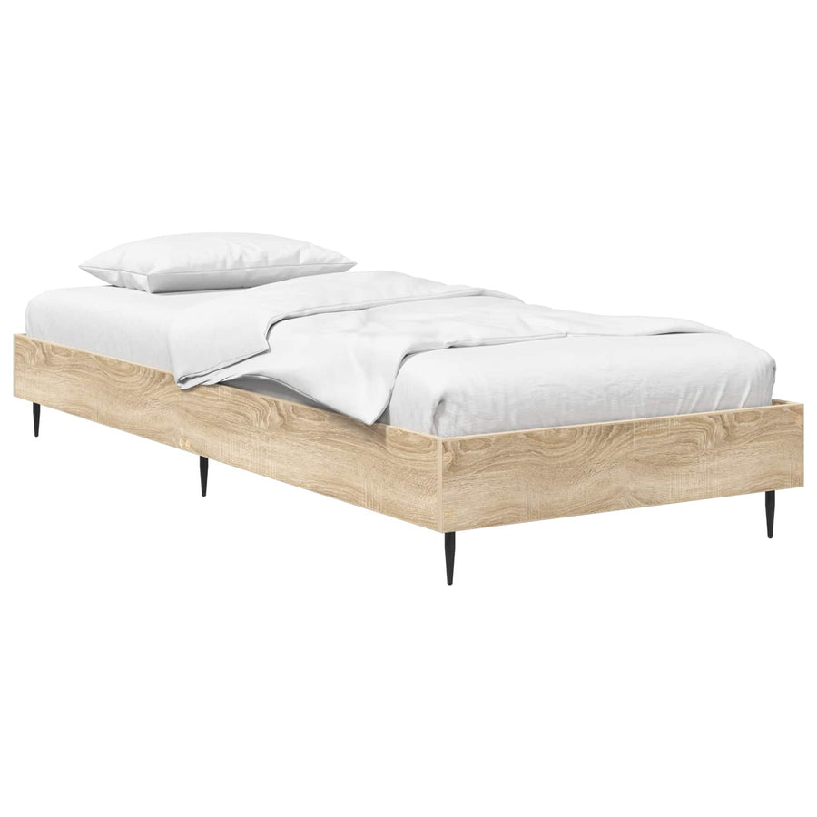 Bedframe Sonoma Eiken 80 x 200 cm Bewerkt hout