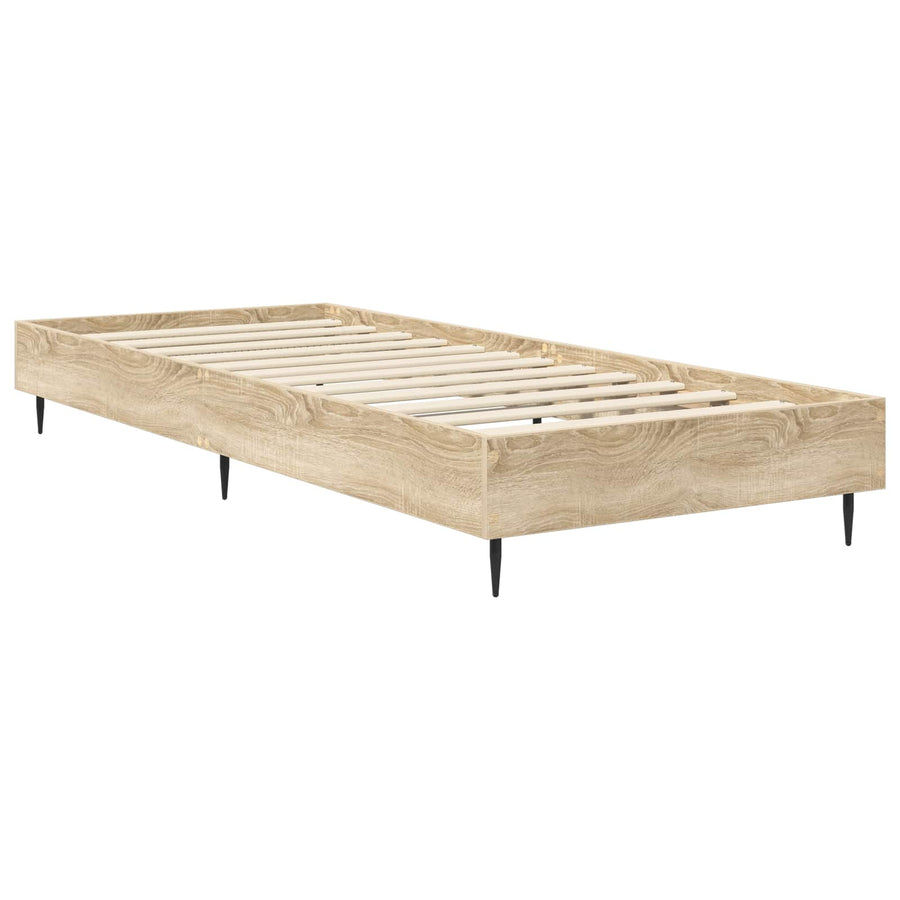 Bedframe Sonoma Eiken 80 x 200 cm Bewerkt hout
