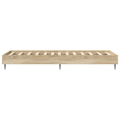 Bedframe Sonoma Eiken 80 x 200 cm Bewerkt hout