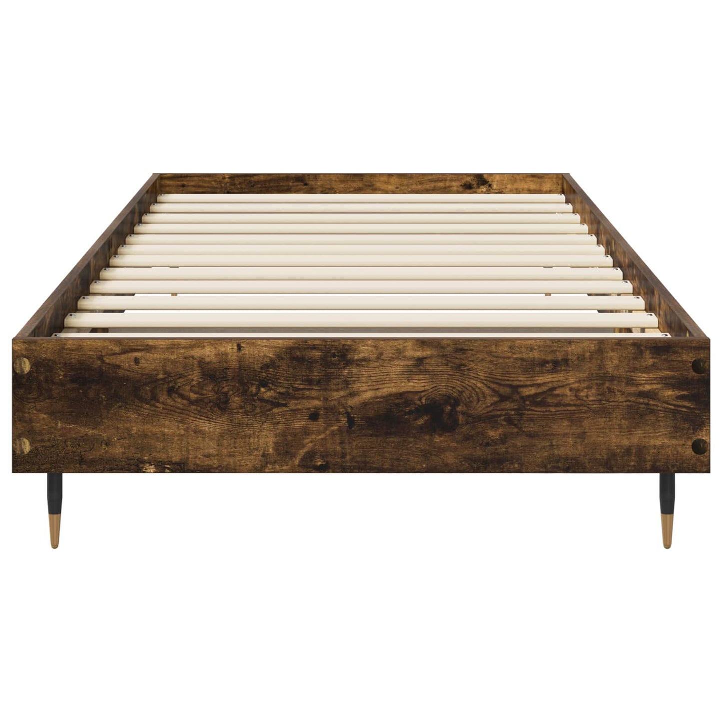 Bedframe Gerookt eiken 80 x 200 cm Bewerkt hout