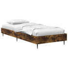 Bed Frame Smoked Oak 80 x 200 cm Engineered Wood