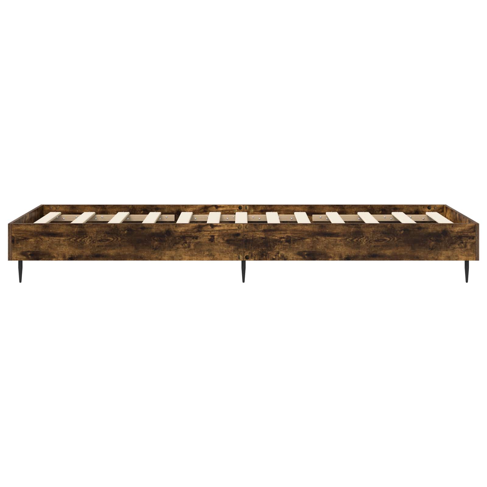 Bedframe Gerookt eiken 80 x 200 cm Bewerkt hout