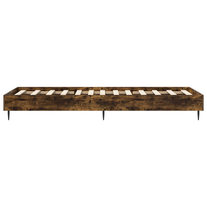Bedframe Gerookt eiken 80 x 200 cm Bewerkt hout