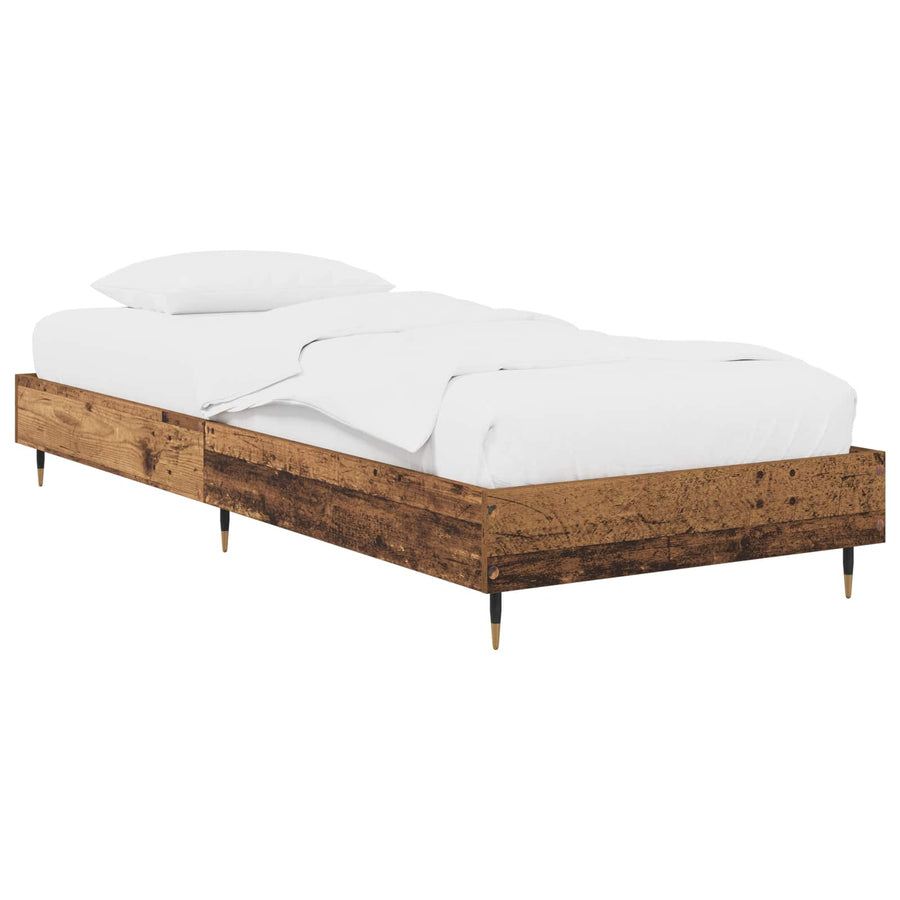Bedframe Oud hout 80 x 200 cm Bewerkt hout