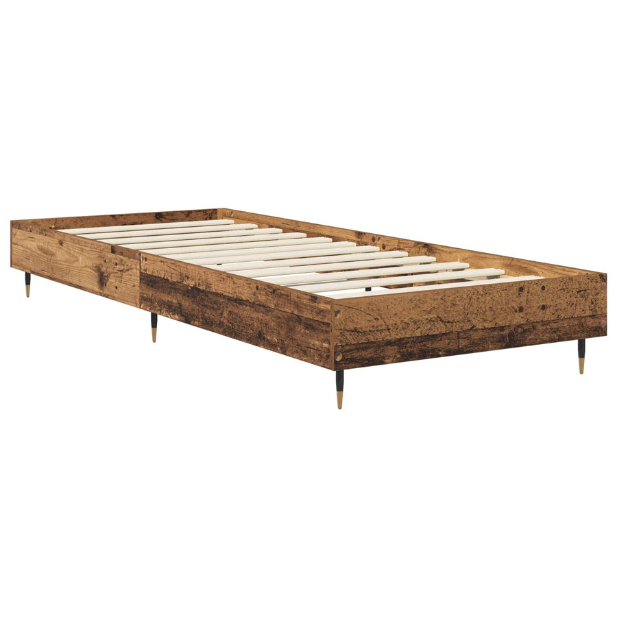 Bedframe Oud hout 80 x 200 cm Bewerkt hout